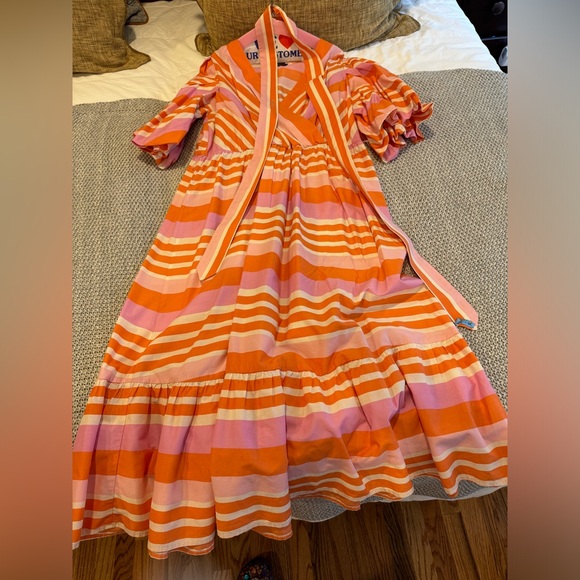ELOQUII Pink/Orange Dress - Picture 1 of 1